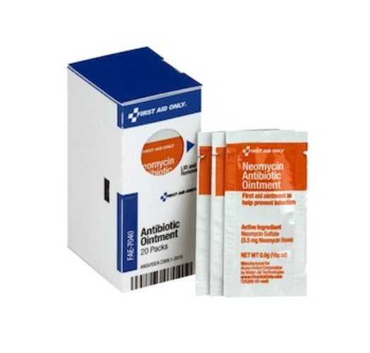 Acme United Corporation FAE-7040 | SmartCompliance First Aid Kit Refill, Antibiotic Ointment, 20/Box