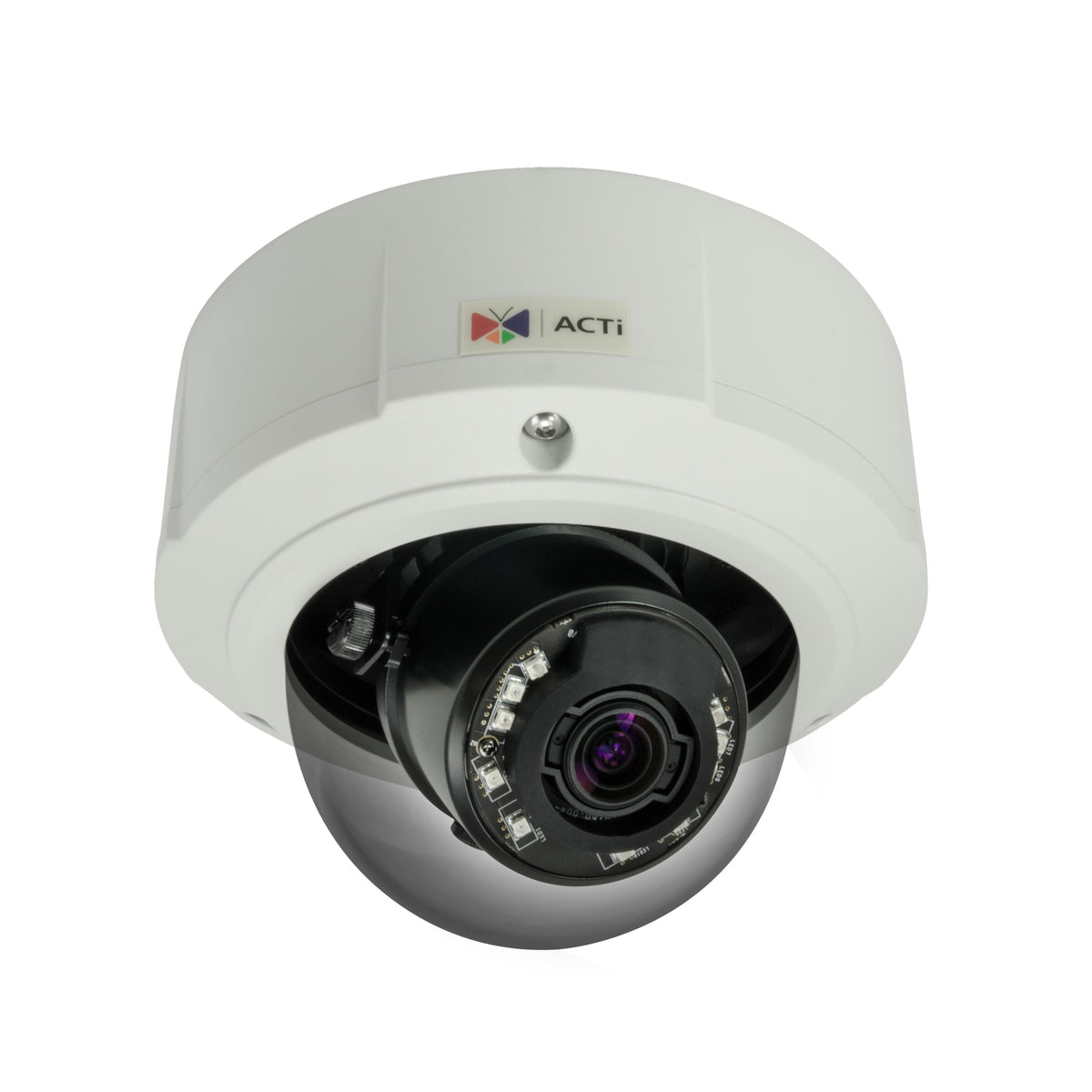 ACTi B83 | 2 Megapixel Outdoor Dome Camera with Day/Night, Adaptive IR, Extreme WDR, SLLS, 3x Zoom Lens