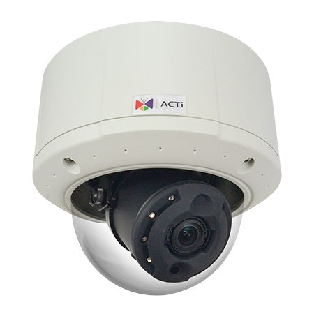 ACTi B89 | 3 Megapixel Video Analytics Outdoor Dome Camera with Day/Night, Adaptive IR, Extreme WDR, SLLS, 3x Zoom Lens
