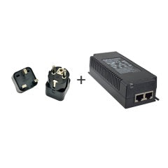 Acti Corp PPOE-0103 | High PoE Injector, 60W Gigabit, IEEE 802.3AT Compliant, AC 100~240V, with Universal Connectors