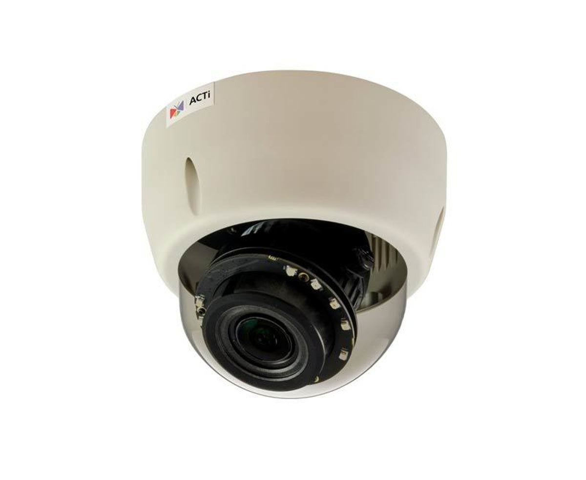 ACTi E610 | 10 Megapixel Indoor Dome Camera with Day/Night, Adaptive IR, Basic WDR, 3.1-13.3mm Lens
