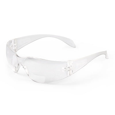 Actuvate ACTU59226 | Dakota Readers Safety Glasses Clear Frame, 2.0 Diopter Clear Lens