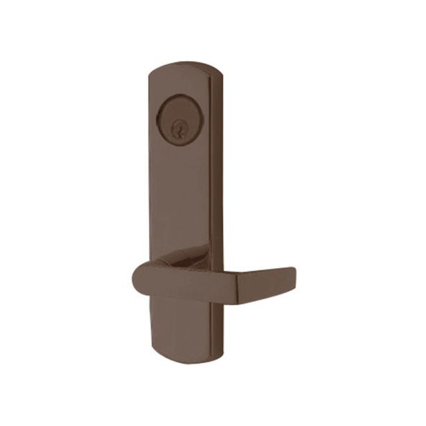 Adams Rite Manufacturing 3080-03-0-37-00M10B | Standard Entry Trim with Square Lever Handle in Oil Rubbed Bronze