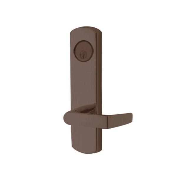 Adams Rite Manufacturing 3080E03-0-3U-50-10B | 24V Fail-Secure Electrified Entry Trim with Square Lever in Oil Rubbed Bronze