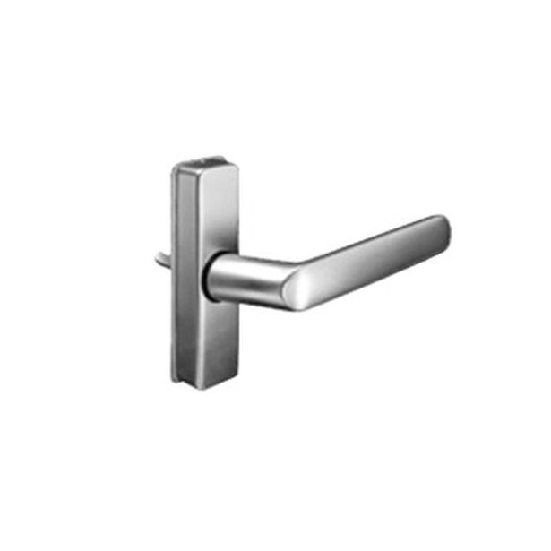 Adams Rite Manufacturing 4568-503-130 | Eurostyle Deadlatch Handle for 4500/4900 Series in Clear Aluminum