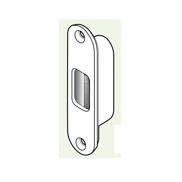 Adams Rite Manufacturing 4810-01-603 | Box Strike for 5017 Wood Door Deadlock/Deadlatch Zinc Plated Finish