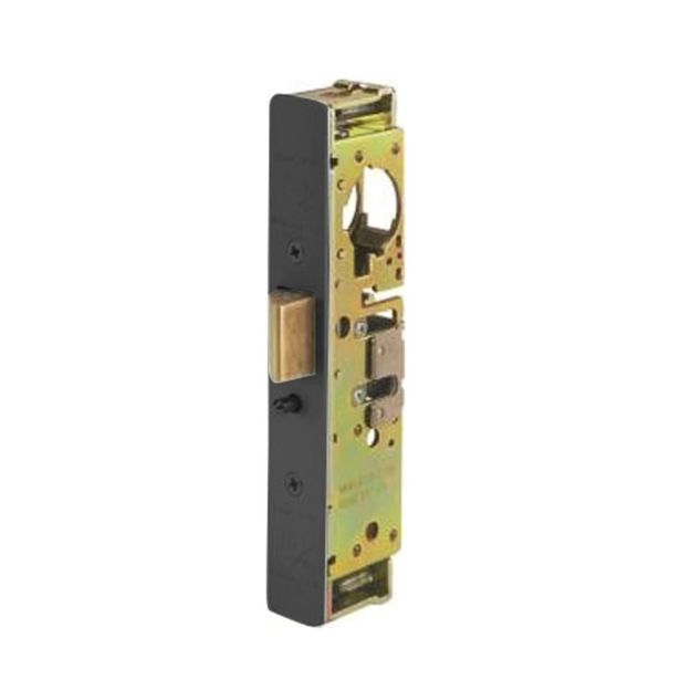 Adams Rite Manufacturing 4911W-45-101-335 | Heavy Duty Deadlatch with Radius Faceplate with Weather Seal in Black