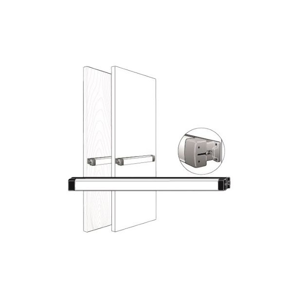 Adams Rite Manufacturing 8702-36 | Door Rim Exit Device, 36 Inch Opening Width, Dark Bronze Anodized