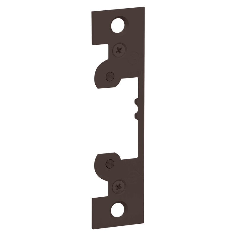 Adams Rite Manufacturing FPK7440-313 | Door Electric Strike Faceplate Kit, 1-1/4" X 4-7/8", Dark Bronze Anodized