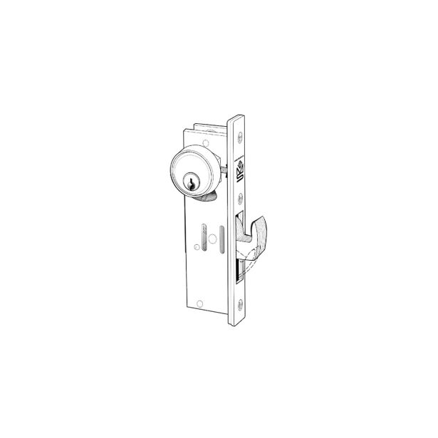 Adams Rite Manufacturing MS1853S-150-IB | Door Deadlock Hook Bolt, Less Faceplate, 7/8 Inch Backset without Faceplate for Aluminum Door