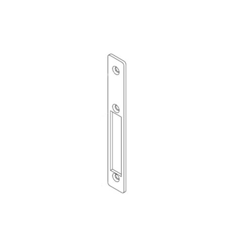Adams Rite Manufacturing 24-0226-010-628 | MS1850SN Deadlock Flat Faceplate, Satin Aluminum Clear