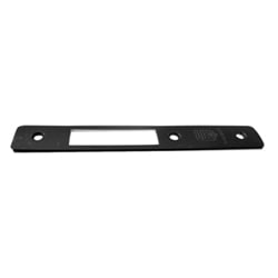 Adams Rite Manufacturing 24-0384-120-313 | Door Deadlock Faceplate, Radius, Hook Bolt and Short Bolt, Dark Bronze Anodized