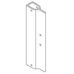 Adams Rite Manufacturing 3890-08-628 | 8 Inch Mullion, 8 Feet use with 8800 Devices, Satin Aluminium Clear Anodized