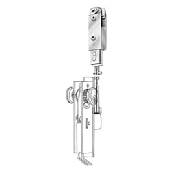 Adams Rite Manufacturing 4085-01-IB | Door Deadlock Header Bolt, 3-Point, 30 to 52", for Aluminium Door, Box Pack