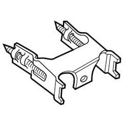 Adams Rite Manufacturing 4104-01 | Door Lock Mounting Bridge, Radius, Steel, For Narrow Stile Aluminium Door