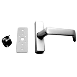 Adams Rite Manufacturing 4569-501-130 | Eurostyle Deadlatch Return End Handle, Satin Aluminium