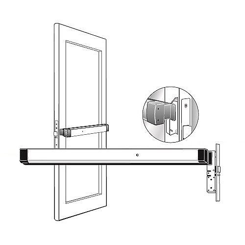 Adams Rite Manufacturing 8410-38136 | Narrow Stile Mortise Exit Device, Satin Aluminium Clear