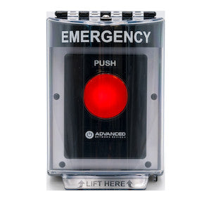 Advanced Network Devices IPBTN-VIS | Panic Button, 15.4W, Depth 4 in., Height 8.15 in.