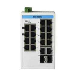 Advantech EKI-5626CI-AE | 16-Port 10/100Mbps Industrial Ethernet Switch with 2 Gigabit Ports