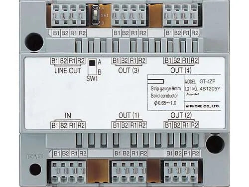 Aiphone Systems GT-4ZP | 4-Way Video and Power Distribution Adaptor