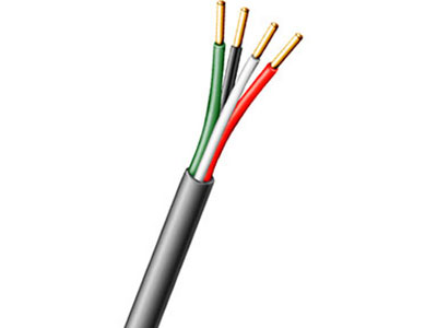 Aiphone 871804P50C 4 Conductor, 18awg, Solid, Fep Insulated, Plenum Wire, 500'