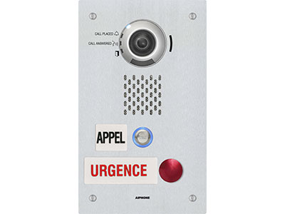 Aiphone IX-DVF-2RA-FR IP Video Emergency Station, SIP Compatible, ADA Compliant