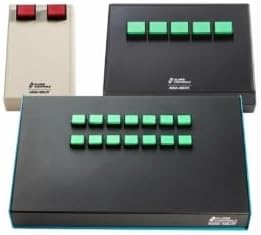 Alarm Controls DTC-M2K3AGV1 | Desktop Console with 3 SPDT Momentary Switches, 12VDC, Green Illuminated Buttons, Black