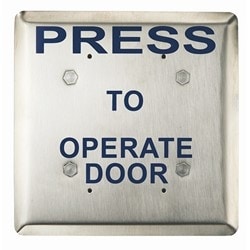 Alarm Controls JP3-1 | Spdt Momentary Action, Rated 4A At 30 V Dc, 302 Satin Stainless Steel Plate