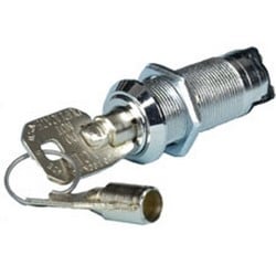 Alarm Controls KA-105 | On/Off Key Switch, Keyed Different, Key Removable In On Position Only, Ace Lock, Round Key