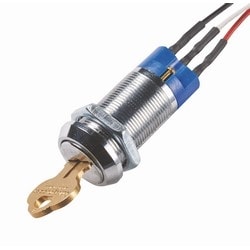 Alarm Controls KA-111A | Spdt Key Switch, Keyed Alike, Double Bitted Flat Key, Two Keys
