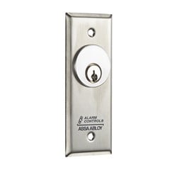 Alarm Controls MCK-1 | 1-3/4" Narrow 302 Stainless Steel Plate, 4A Spdt Momentary Action Switch