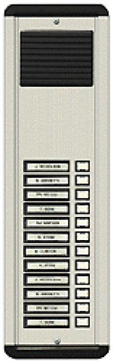 Alpha Communications AM612/12S | 12 Plast Button L/S Panel - Surface - AL
