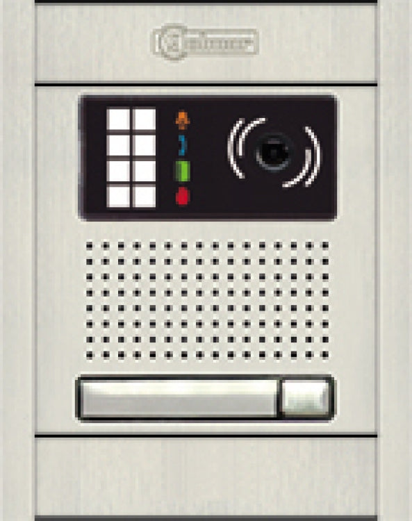 Alpha Communications EPGB2/1AS | GB2 Ent. Panel - 1Button - Alum - Surface