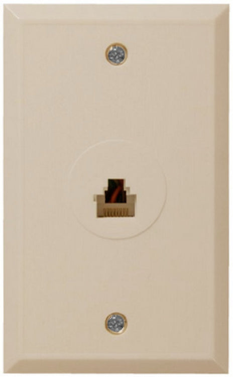 Alpha Communications KB170 | 8-Conn Modular Jack + Wall Plate