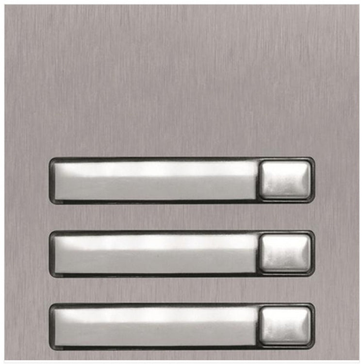 Alpha Communications NX3130 | 3 Button Nexa Panel Module, Stainless Steel