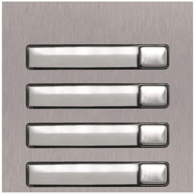 Alpha Communications NX3140 | 4 Button Nexa Panel Module, Stainless Steel