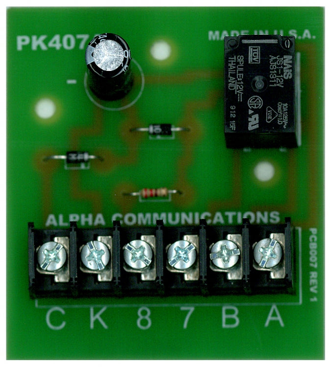 Alpha Communications PK407A | Mag Door Opener/Mgr Call Relay