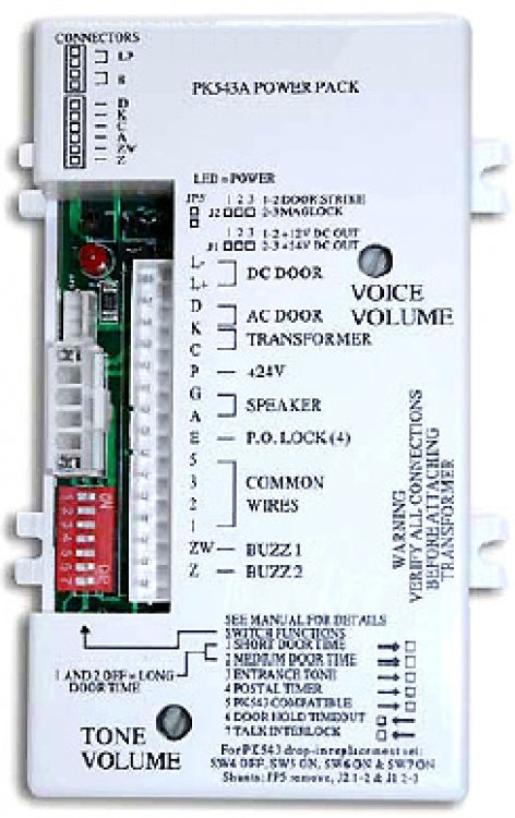 Alpha Communications PK543A | 5/4/3 Wire Apt Amplifier + 2 Tones