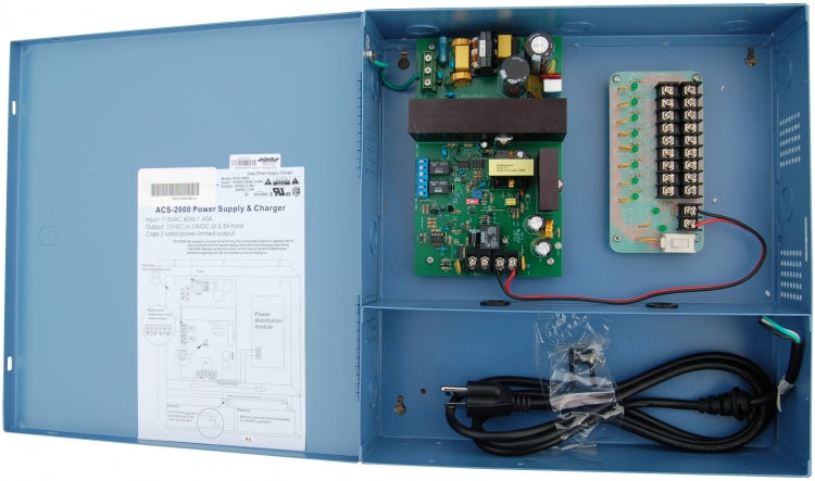 Alpha Communications PWR2410A | Power Supply, 24 Volt DC Secondary, 115 Volt AC at 60 Hertz 1.45 Ampere Input, 2.5 Ampere Output