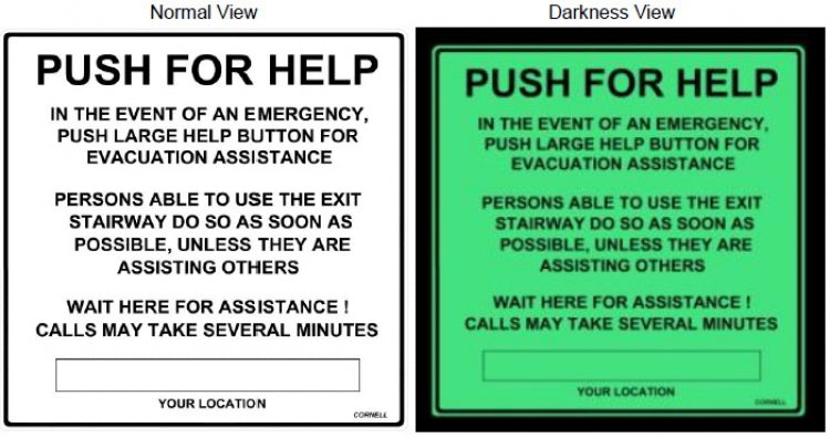 Alpha Communications SN-C48 | Instruction + Location Wall Sign