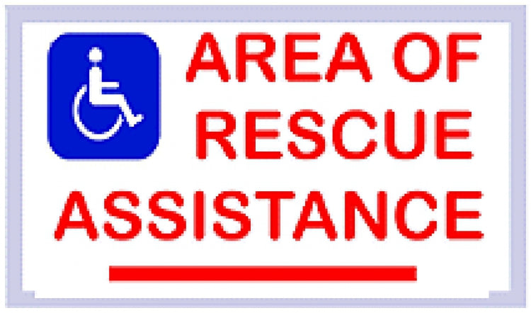 Alpha Communications SN-LM42S | Rescue Assis Sign - Photo - Single