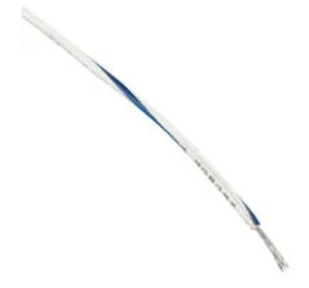 Alpha Wire 3055 WU001 | 18 AWG Stranded Hookup Wire White/Blue 1000 ft.