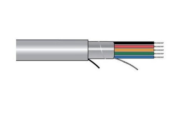 Alpha Wire 55362 BK199 | 16 AWG 2-Conductor Stranded Tinned Copper Cable, Black Jacket, 300 V