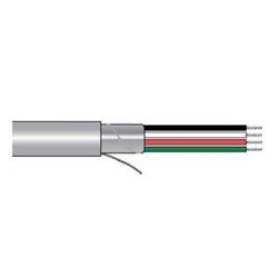 Alpha Wire 6300/3 SL001 | Communication-Control-Industrial-Cable, Communication-Control, 3 Conductor, 24 AWG, Foil, 300 V, PVC Jacket, SR-PVC Insulation, 0.163 Jacket Diameter, 0.032 Jacket Thickness, 7/32 Stranding
