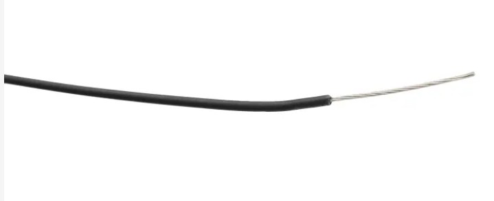 Alpha Wire 6710 BK001 | Ecowire Series Black 0.08 mm Hook Up Wire, 28 AWG, Modified Polyphenylene Ether