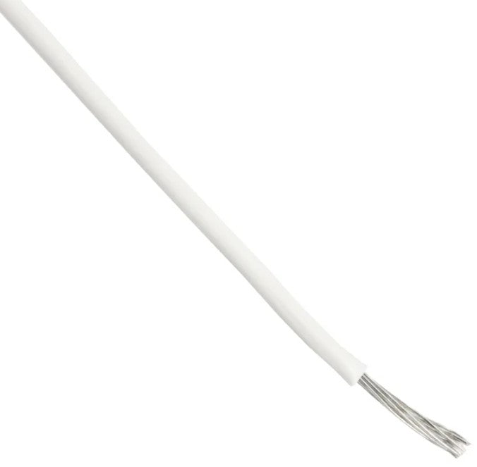 Alpha Wire 6719 WH005 | 10 AWG Hook-Up Wire 105/30 White 600V 100.0' (30.5m)
