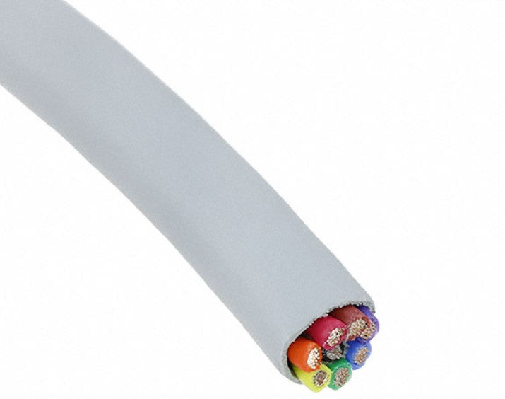 Alpha Wire 78018 SL001 | Composite Cable, 26 AWG - 8 Conductors Stranded TNC Mppe Ecomini, Mppe Jacket Slate, 300V 80C Rohs
