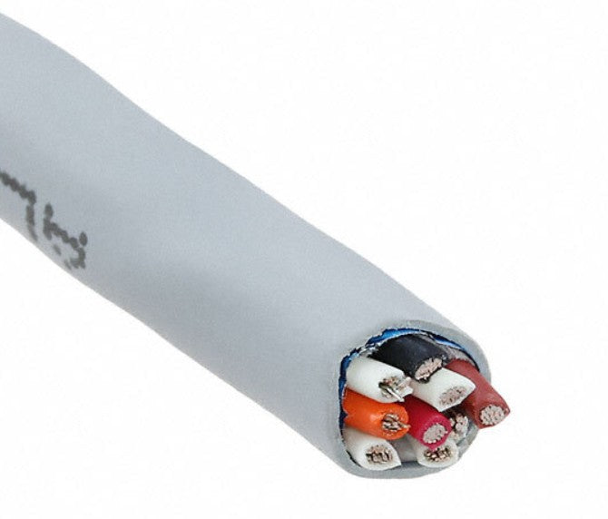Alpha Wire 78184 SL001 | 8 (4 Pair Twisted) Conductor Multi-Pair Cable Slate 22 AWG Foil 1000.0' (304.8m)