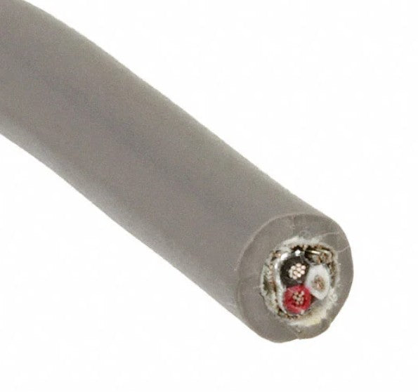 Alpha Wire 79226 SL005 | 3 Conductor Multi-Conductor Cable Slate 14 AWG Foil, Braid 100.0' (30.5m)