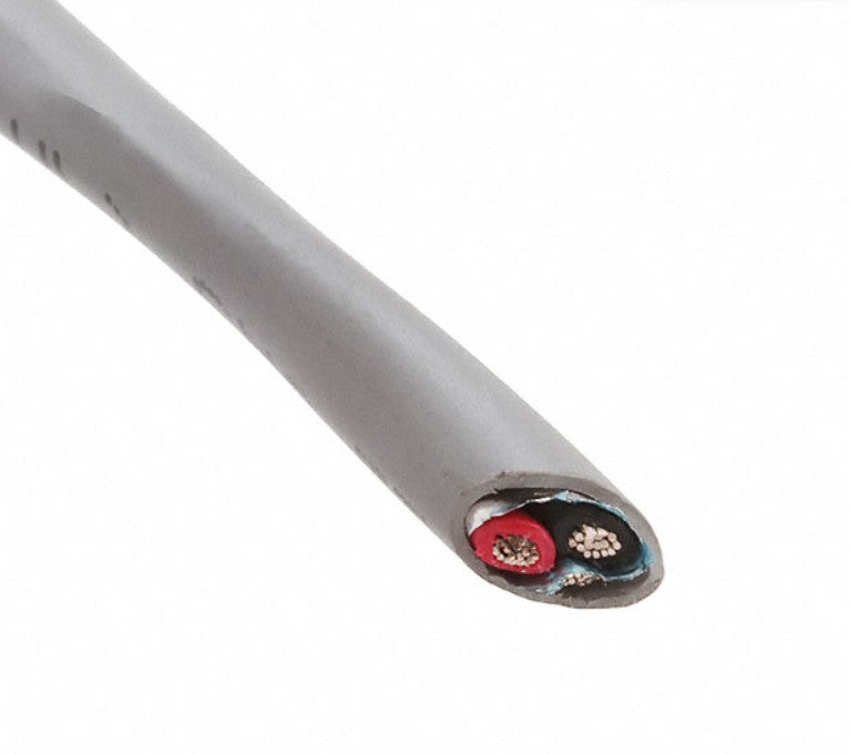 Alpha Wire M13232 SL002 | Cable 2 Conductor 20awg Slate Shielded 500'